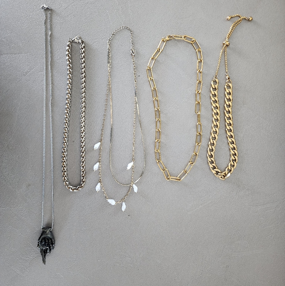 Necklace Bundle: Unif, Ellie Vail, Adina, H&M